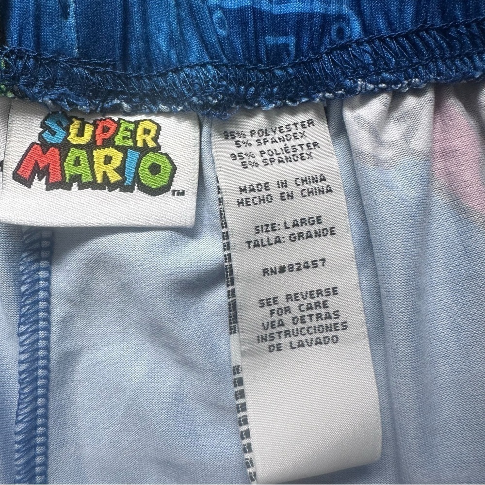 Official Super Mario Bros. Pajama Pants - Large - Picture 7 of 8
